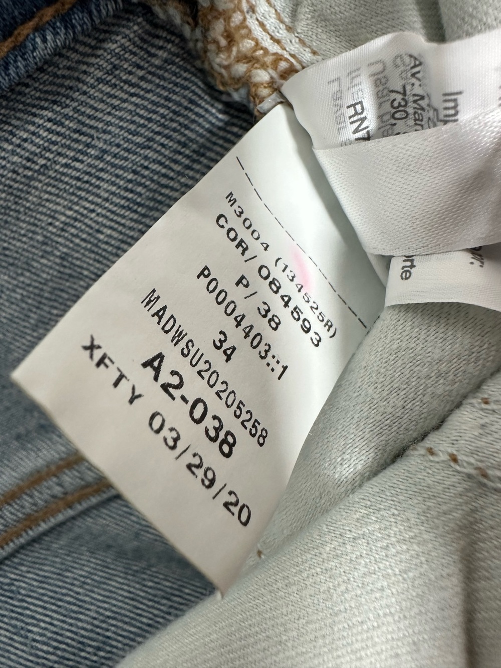 Madewell NWT Classic Straight~Maggie Pockets Size 34 (16W) - Picture 10 of 11